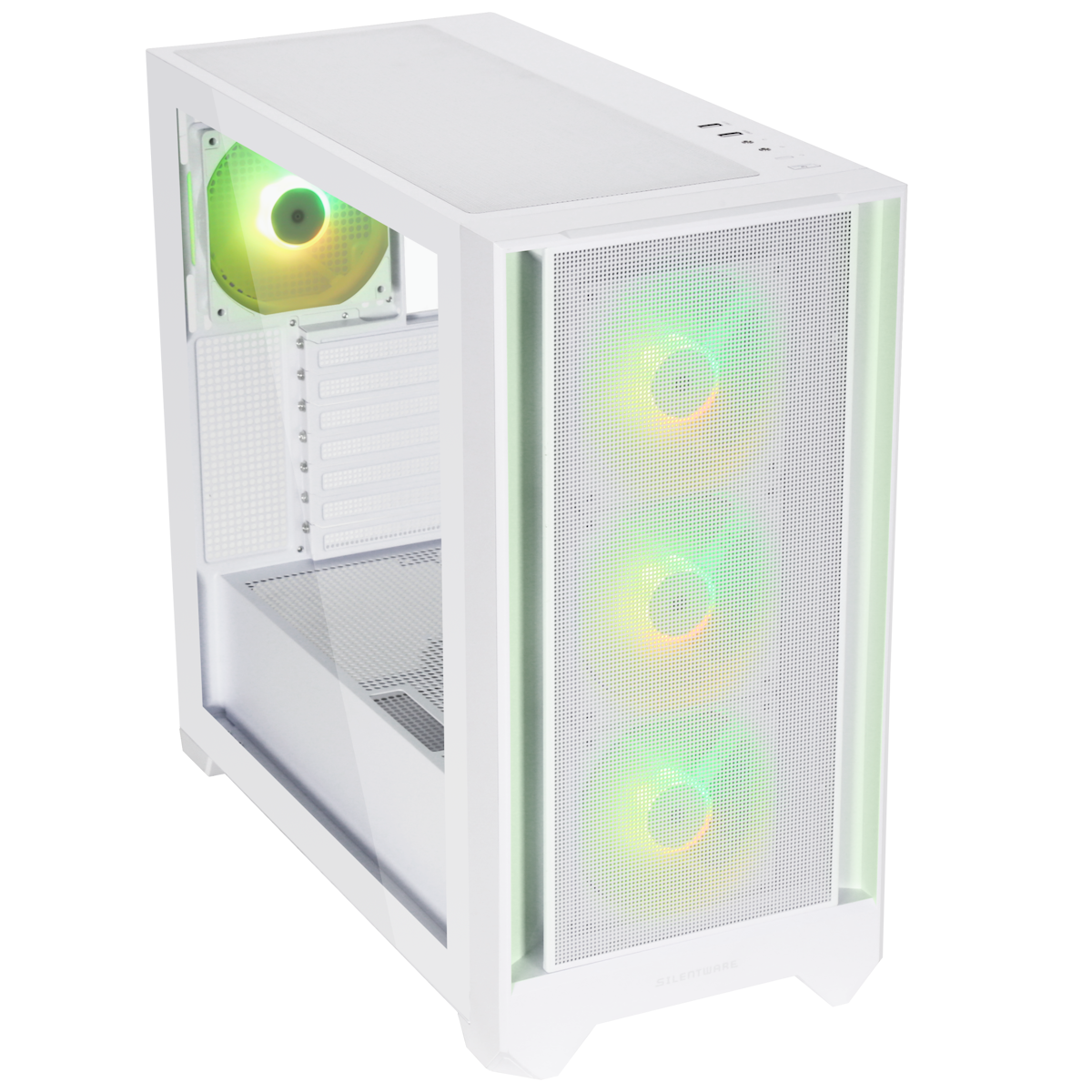 Silentware Flow 110 A-RGB White | PC-Gehäuse