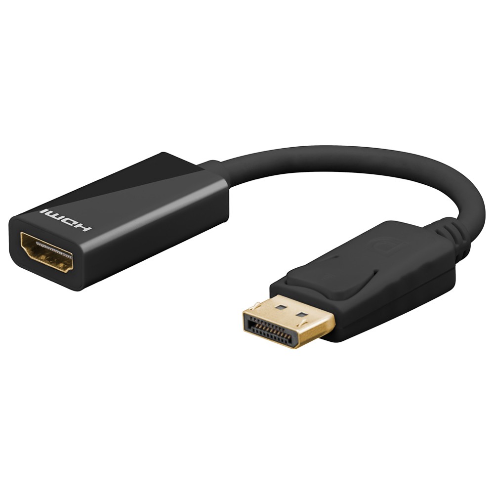 Goobay DisplayPort/HDMI™ Adapterkabel 1.2 unterstützt 4K*2K HD-Auflösung und 3D-Video
