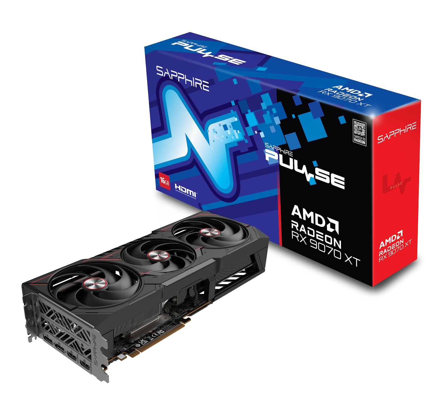 SAPPHIRE PULSE AMD RADEON RX 9070 XT GAMING Grafikkarte