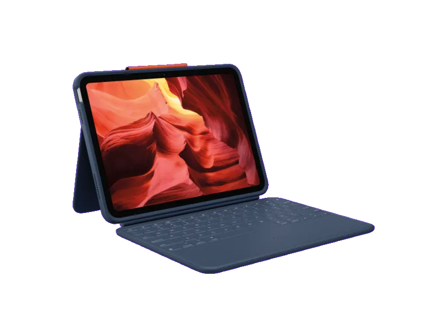 Logitech Rugged Combo 4 Tastaturschutzhülle für iPad (10. Gen.) - CLASSIC BLUE