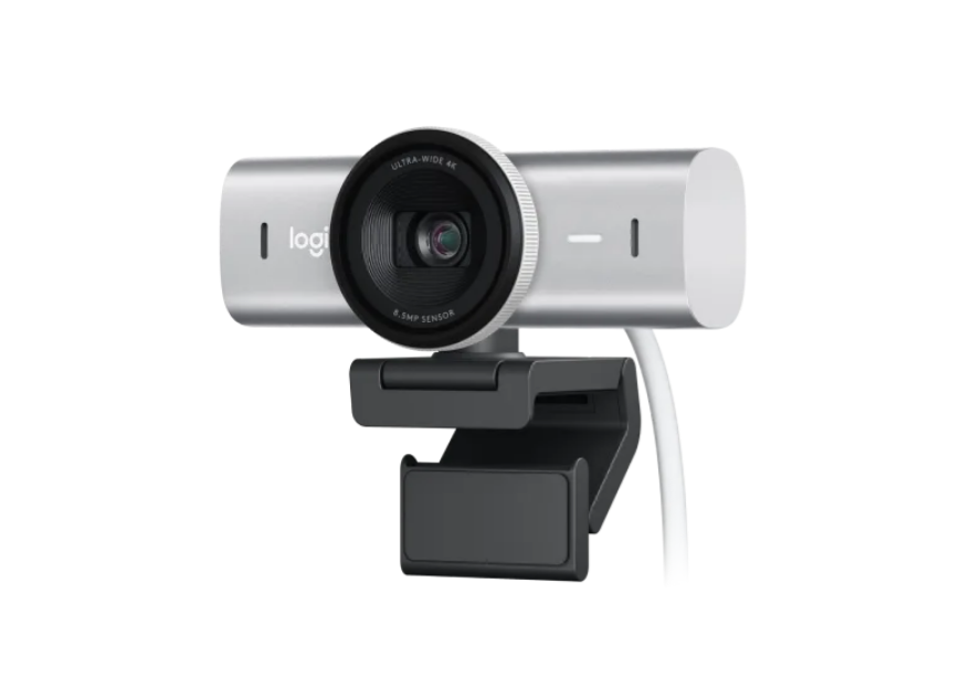Logitech MX Brio 4K Ultra-HD-Webcam - Hellgrau