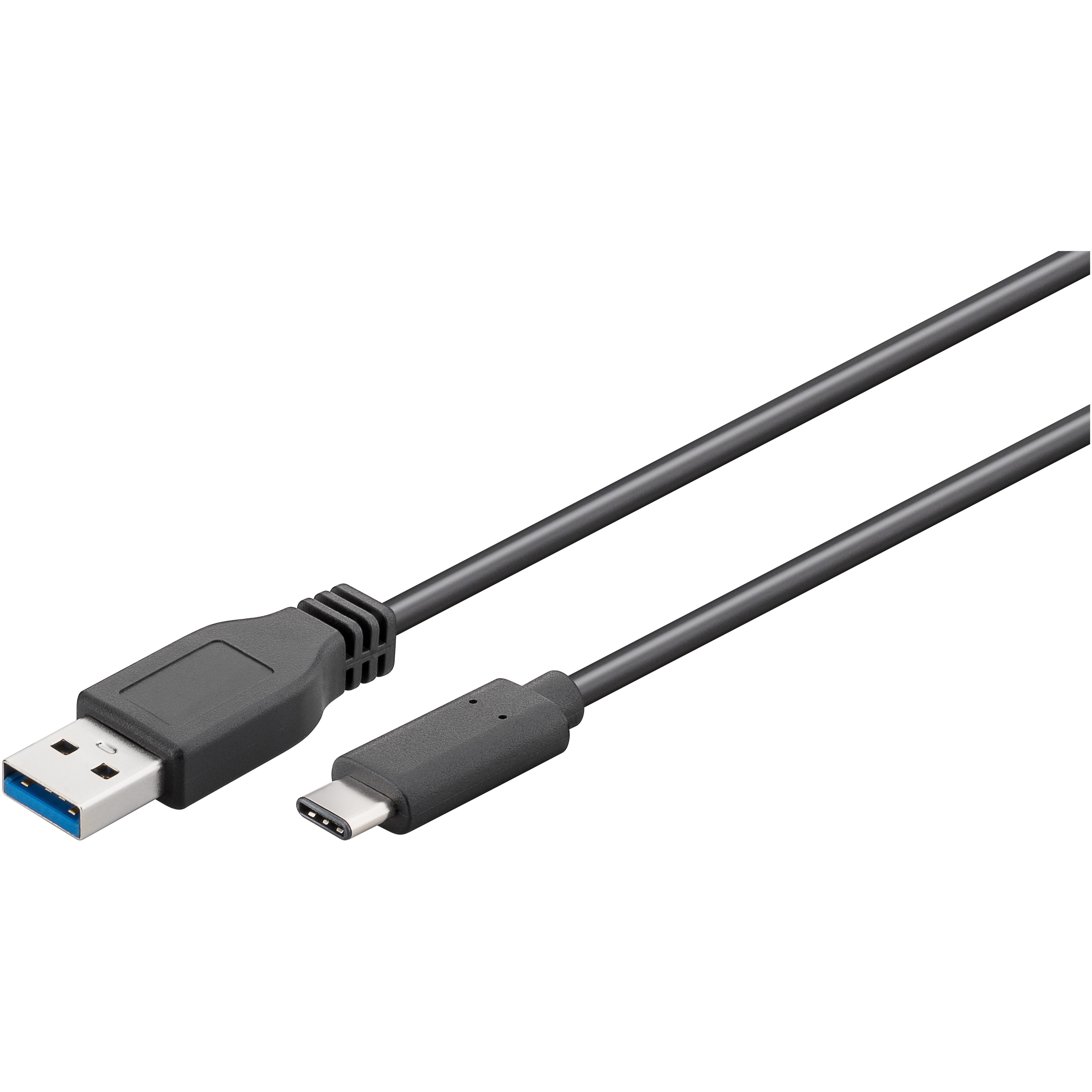 Goobay USB 3.0 SuperSpeed Kabel 3 m, USB 3.0-Stecker (Typ A)  USB-C™ Stecker [schwarz]