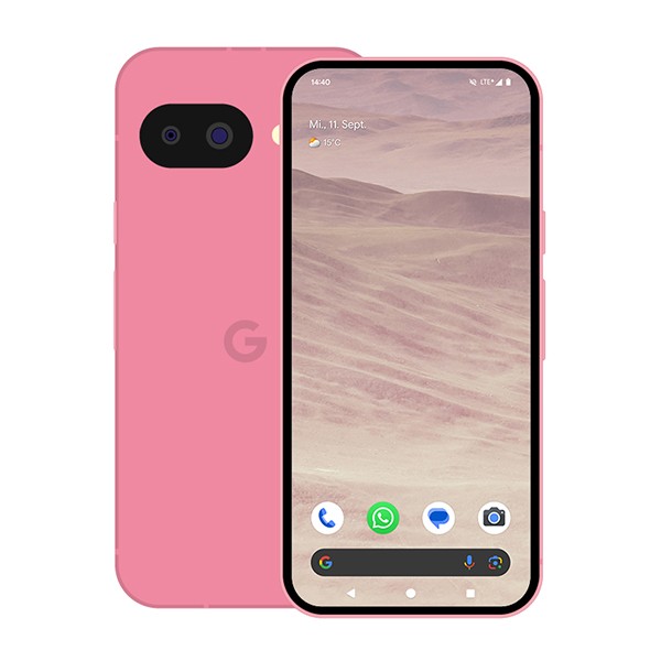Google Pixel 9a 128GB Peony 16cm (6,3") OLED Display, Android 15 / Pixel UI, 48MP Dual-Kamera