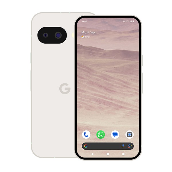 Google Pixel 9a 128GB Porcelain 16cm (6,3") OLED Display, Android 15 / Pixel UI, 48MP Dual-Kamera
