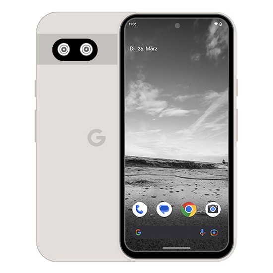 Google Pixel 8a 128GB Porcelain 15,5cm (6,1") OLED Display, Android 14, 64MP Dual-Kamera