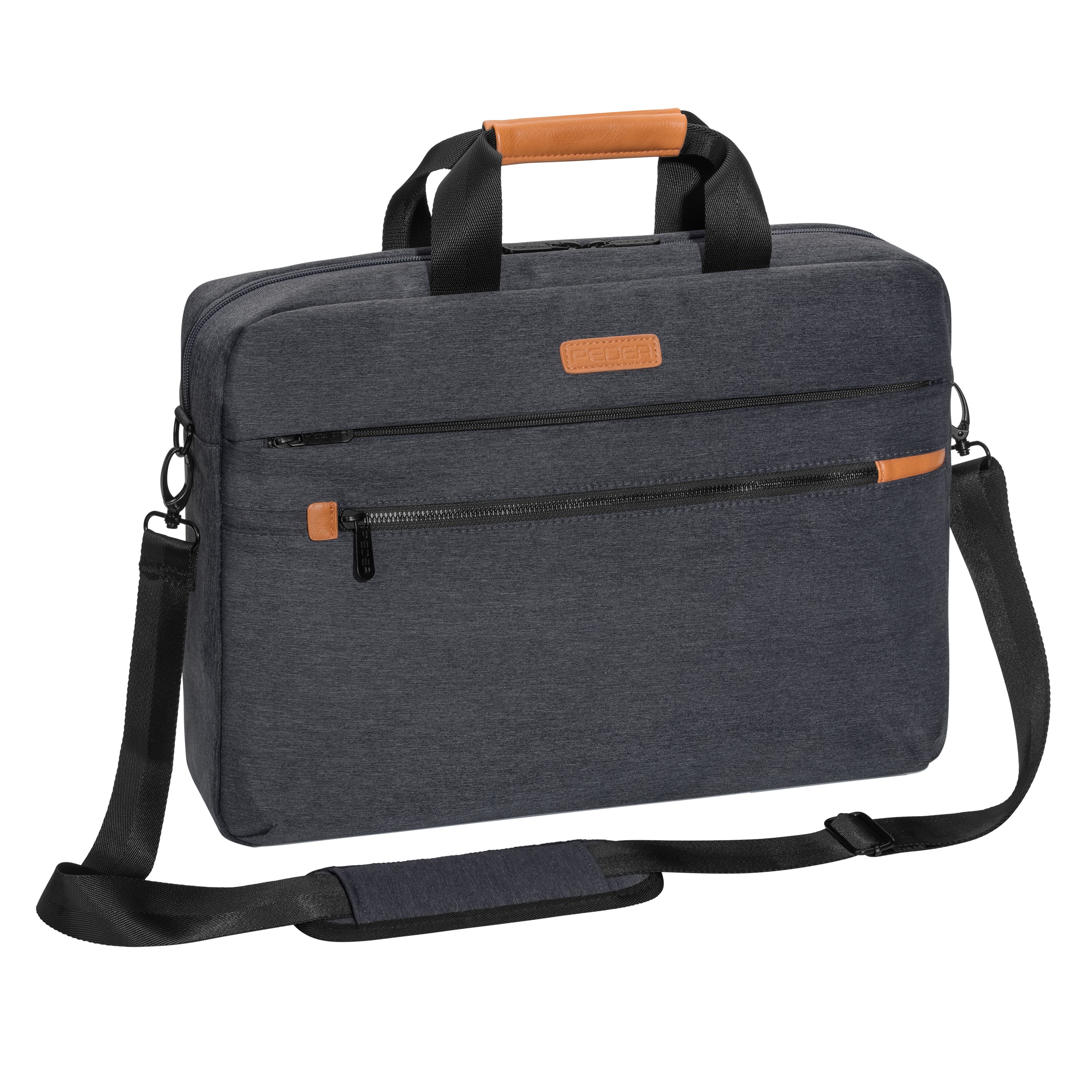 PEDEA Notebooktasche / Laptoptasche "Elegance" Pro für Notebooks bis 17,3 Zoll (43,9cm), grau