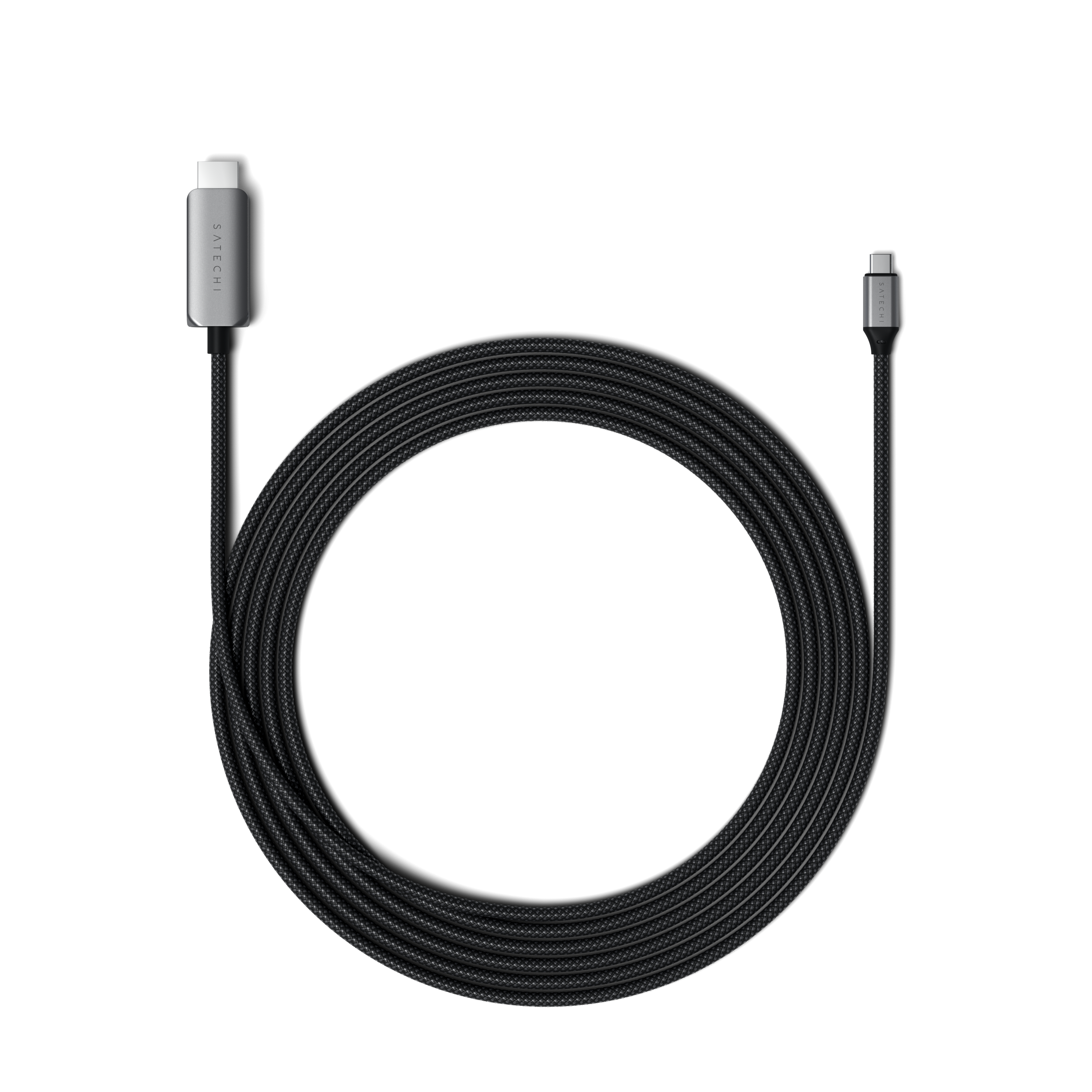 Satechi USB-C to HDMI 2.1 8K Kabel, Länge: 1,96m Verfügt über einen HDMI 2.1- sowie einen USB-C-Anschluss