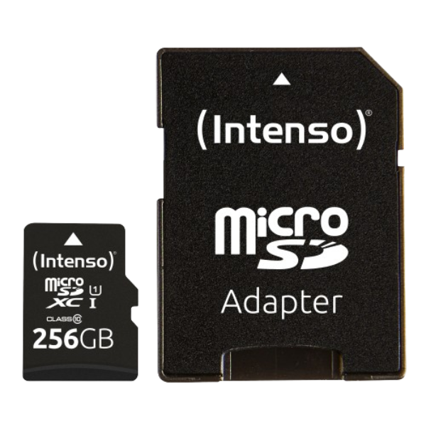 Intenso Micro SD-XC Karte 256GB UHS-I Premium mit Adapter