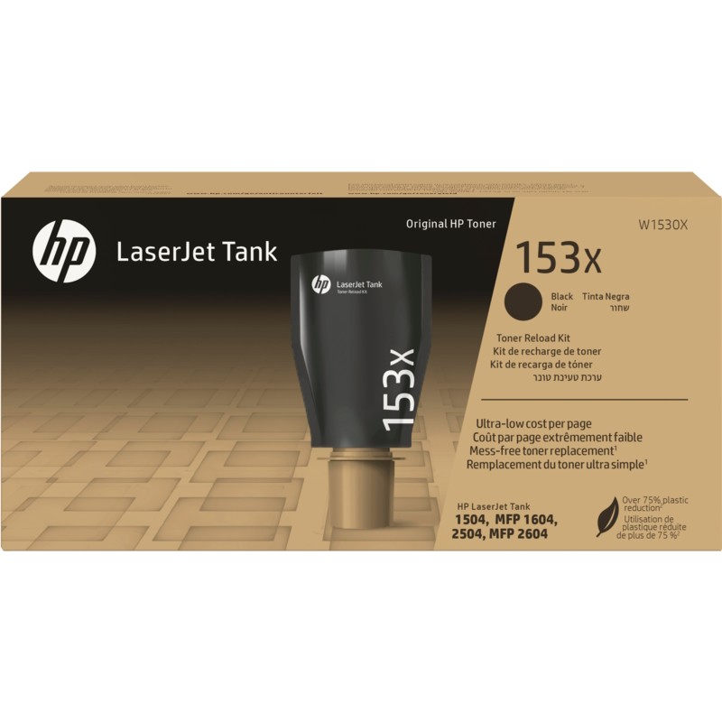 HP 153X (W1530X) LaserJet Tank Toner-Nachfüllkit Schwarz Kompatibilität: HP LaserJet Tank 1504, 2504, MFP 1604 und MFP 2604