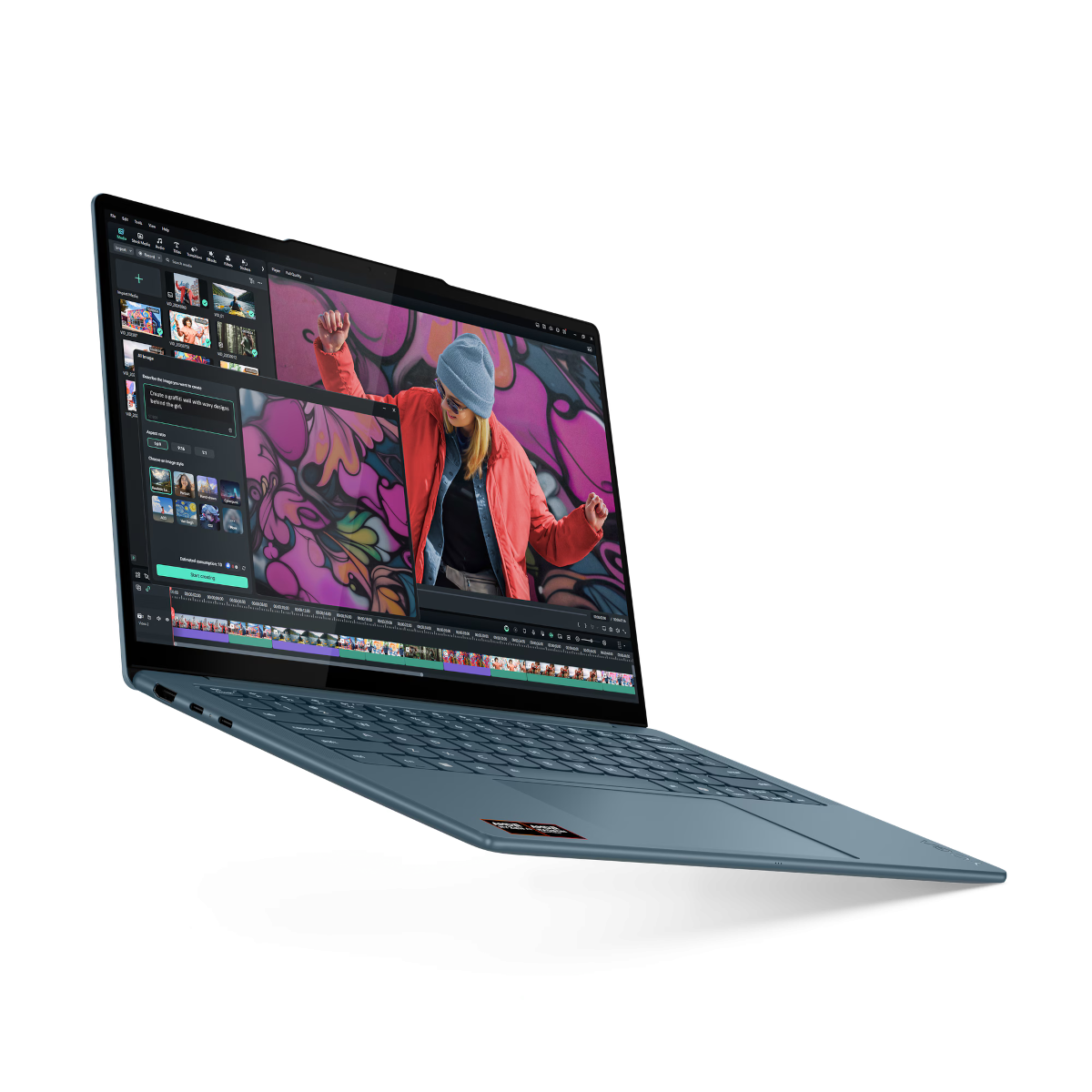 Lenovo Yoga Slim 7 83JY001EGE - 14" 2,8K OLED, AMD Ryzen™ AI 5-340, 16GB RAM, 512 GB SSD, Windows 11