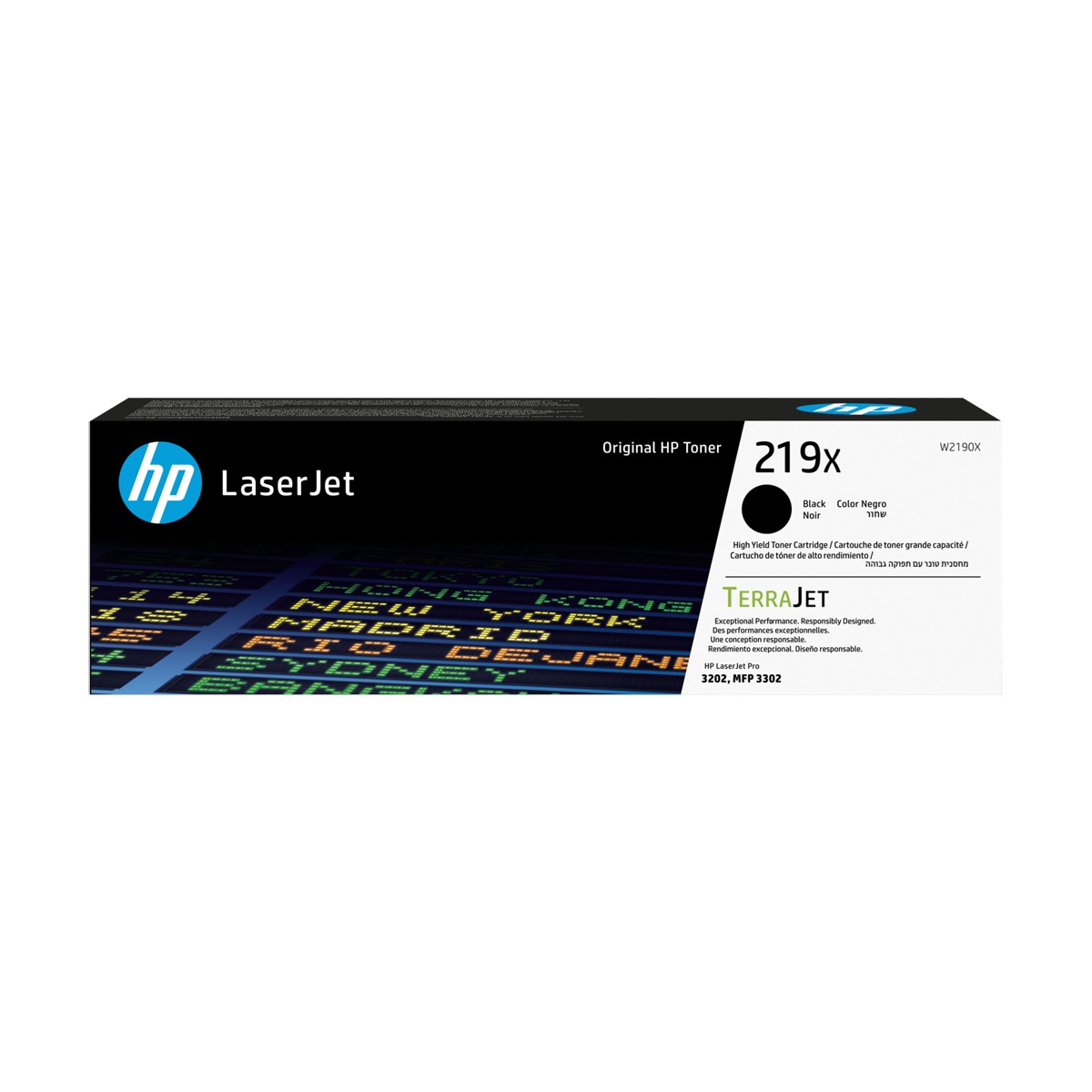 HP 219X (W2190X) Original LaserJet Tonerkartusche Schwarz Kompatibilität: HP Color LaserJet Pro 3202 Modelle // HP Color LaserJe