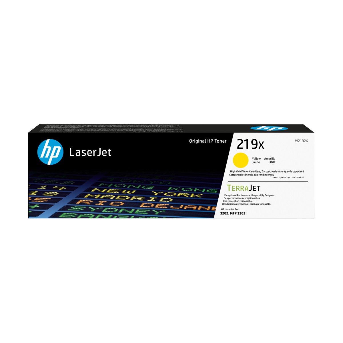 HP 219X (W2192X) Original LaserJet Tonerkartusche Gelb Kompatibilität: HP Color LaserJet Pro 3202 Modelle // HP Color LaserJet P