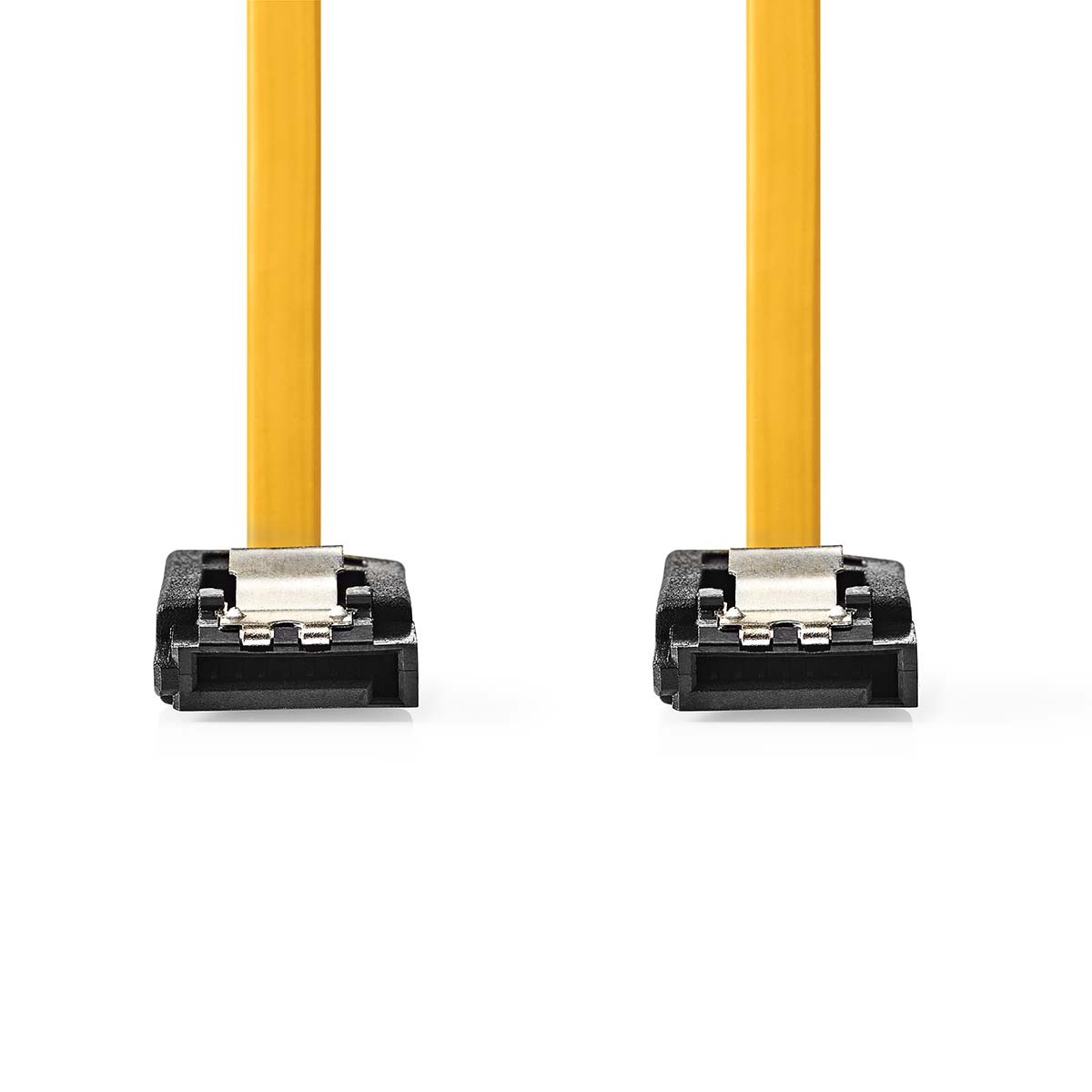 Nedis SATA Kabel | 6 Gbps | SATA 7-Pin-Buchse|SATA 7-Pin-Buchse - Vernickelt | 1.00 m | Flach | PVC | Gelb | Box