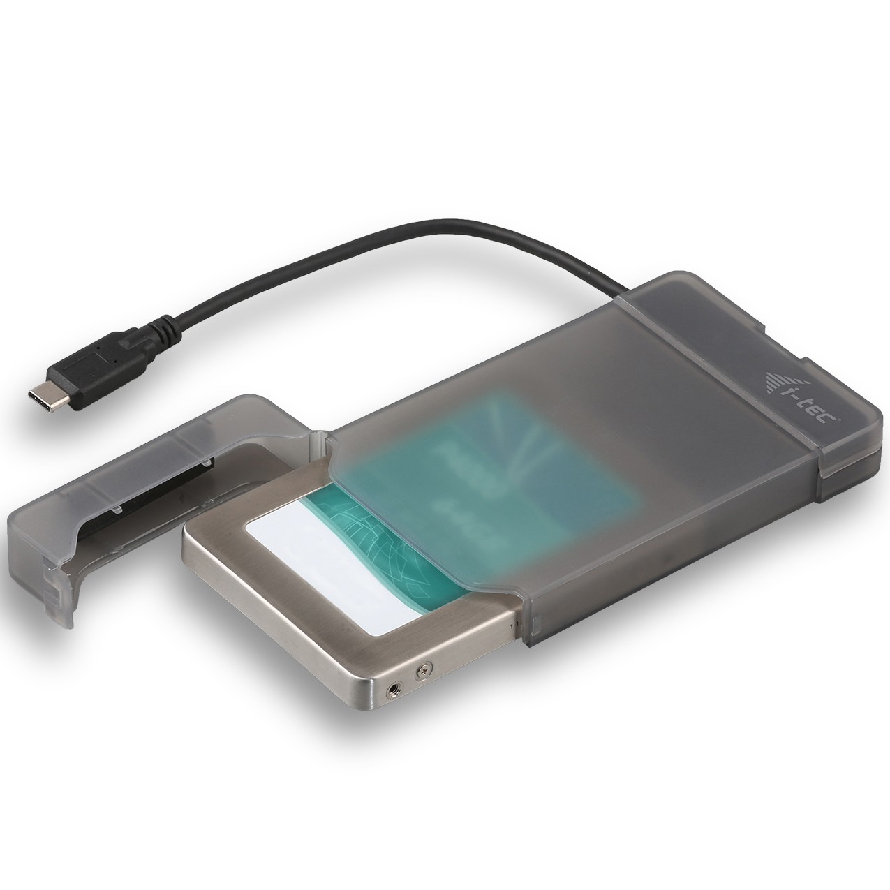 i-tec MySafe Easy schwarz 2.5", USB-C 3.1 Adapter [3.5" Festplatte  USB-C 3.1 Gen. 2]
