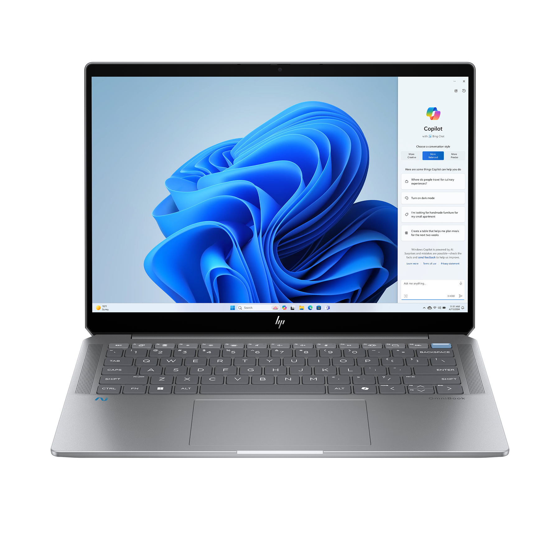 HP OmniBook Ultra AI PC 14-fd0190ng 14" 2.2k IPS Touch, Ryzen AI 9 365, 16GB RAM, 512 GB SSD, Windows 11