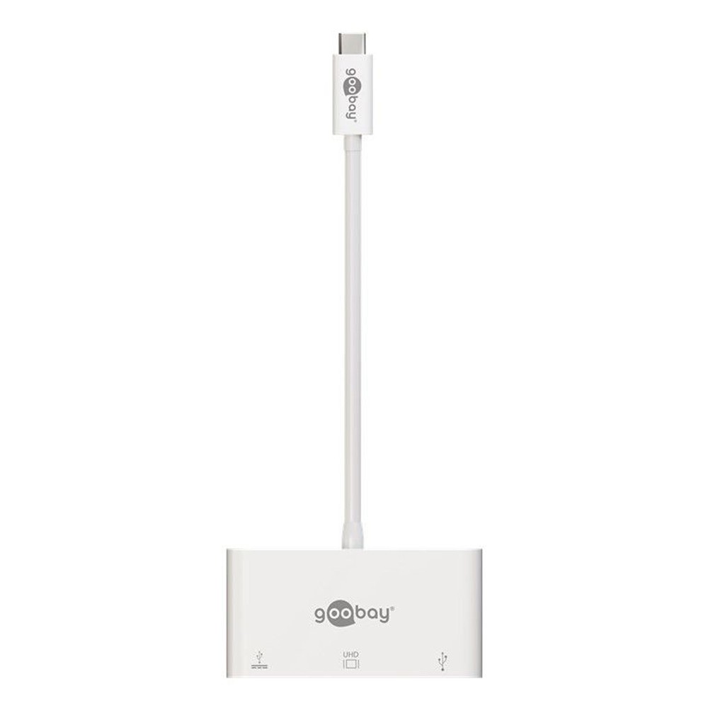 USB-C™ Multiport-Adapter VGA, PD, weiß - erweitert ein USB-C™ Gerät um einen USB 3.0- und einen VGA-Anschluss
