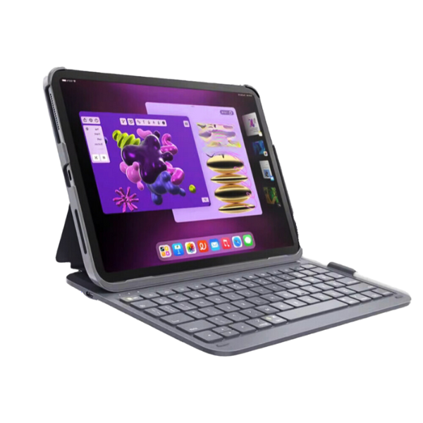 Deqster Slim Pro Keyboard für iPad Air 13", iPad Pro 12.9" (3./4./5. Gen.), Bluetooth, Deutsches Layout (QWERTZ)