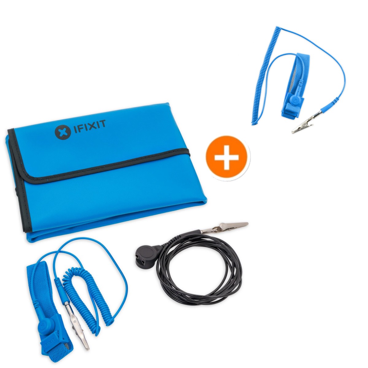 iFixit Bundle Portable Anti-Static-Mat + Anti-Static Armband Antistatik-Matte incl. Anti-Static Armband