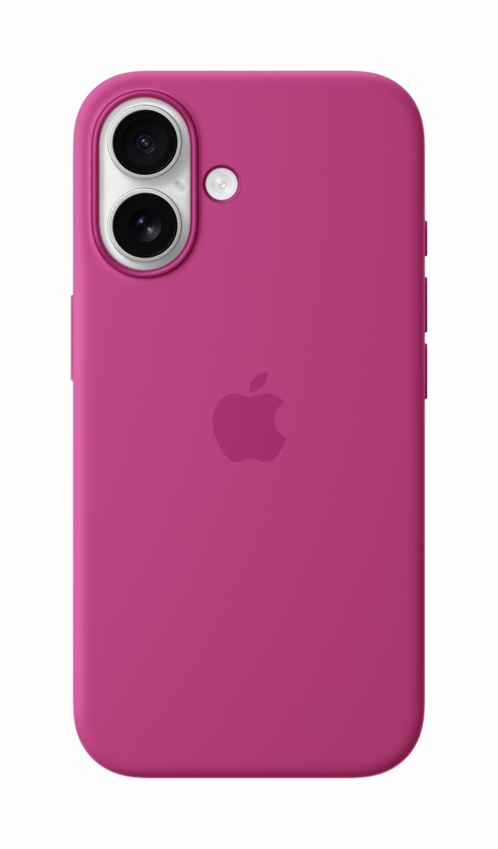 Apple Silikon Case iPhone 16 mit MagSafe (fuchsia)