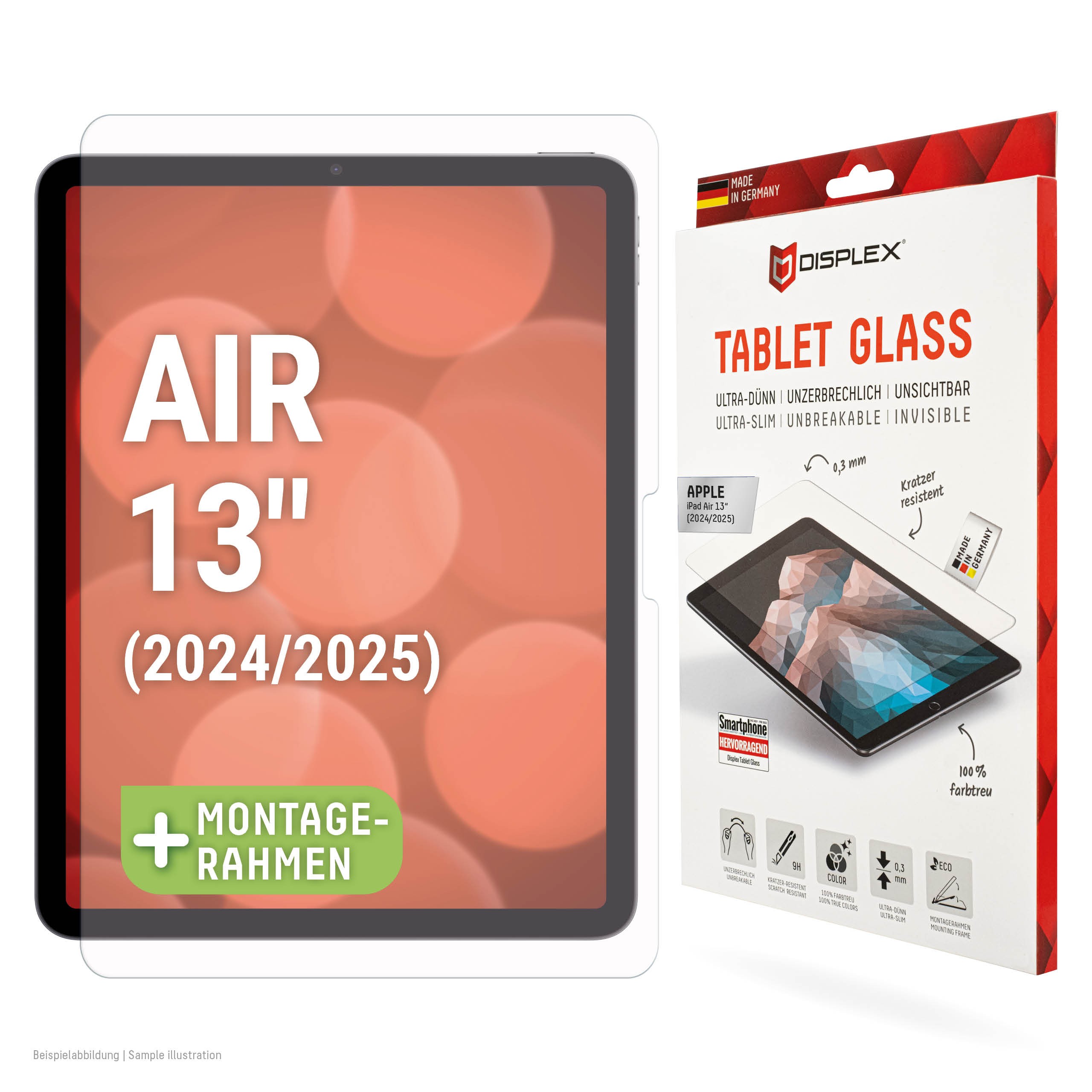 DISPLEX Tablet Glasschutzfolie für iPad Air 13" (2024/2025)