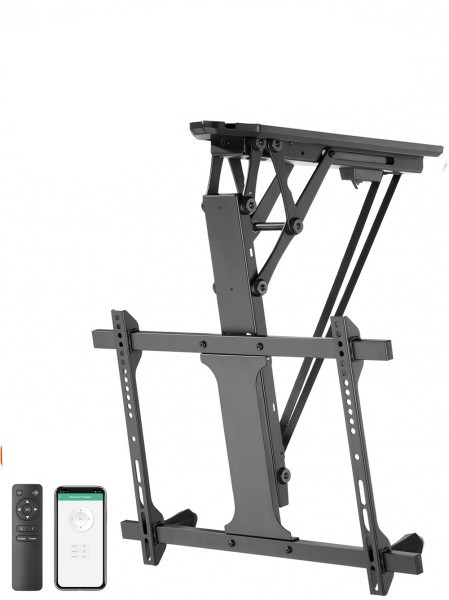 My Wall Motorisierter & klappbarer Deckenhalter für LCD TV Für Bildschirme 32"-70" (81cm-176cm), mit Smart-Home