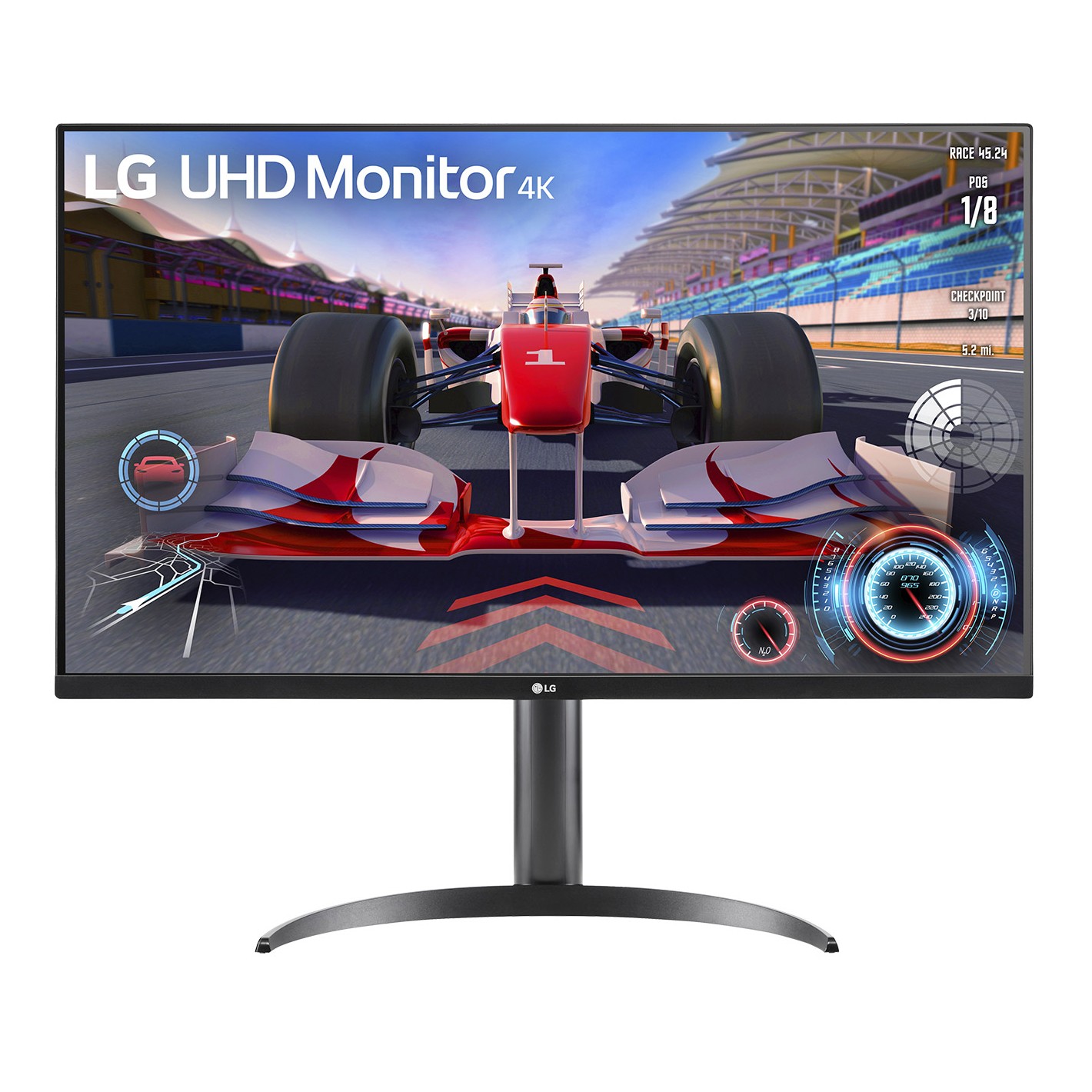 LG 32UR550K-B UHD Monitor - VA, AMD FreeSync, Höhenverstellung