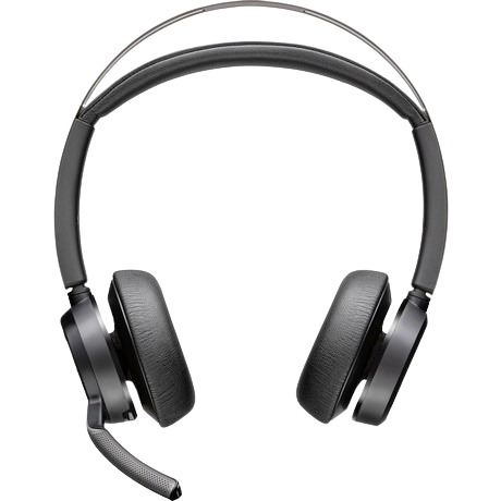 Poly Voyager Focus 2 USB-C-Headset incl. Ladestation incl. Adapter USB-C/ -A