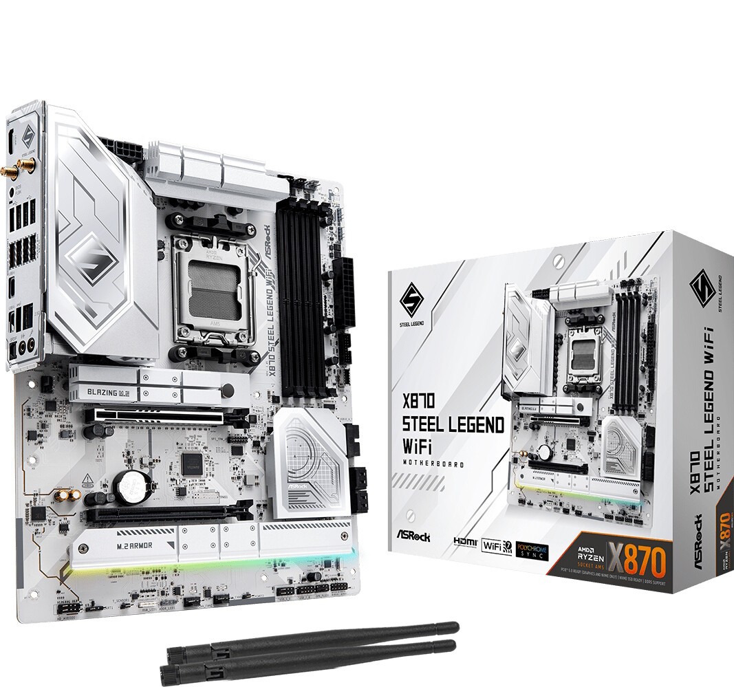 ASROCK X870 Steel Legend WiFi Mainboard Sockel AM5