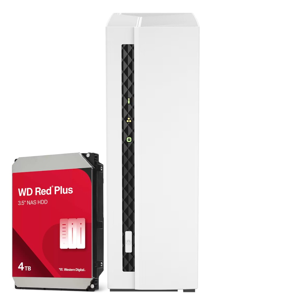 QNAP TS-133 4TB WD Red Plus NAS-Bundle NAS inkl. 1x 4TB WD Red Plus 3.5 Zoll SATA Festplatte