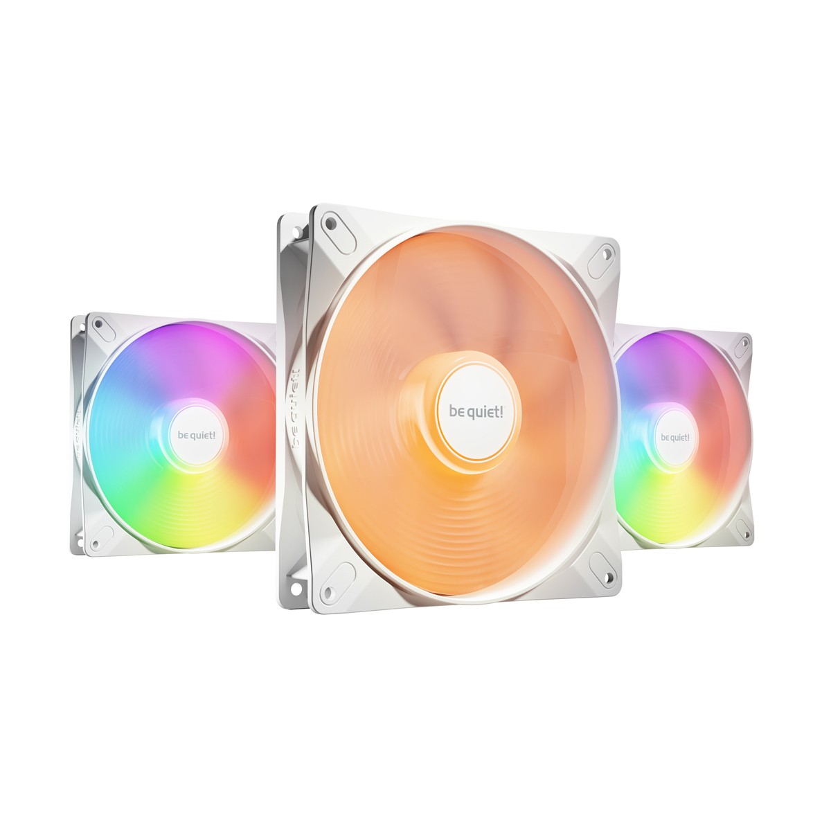 be quiet! LIGHT WINGS LX 120mm PWM high-speed White Triple Pack | Gehäuselüfter