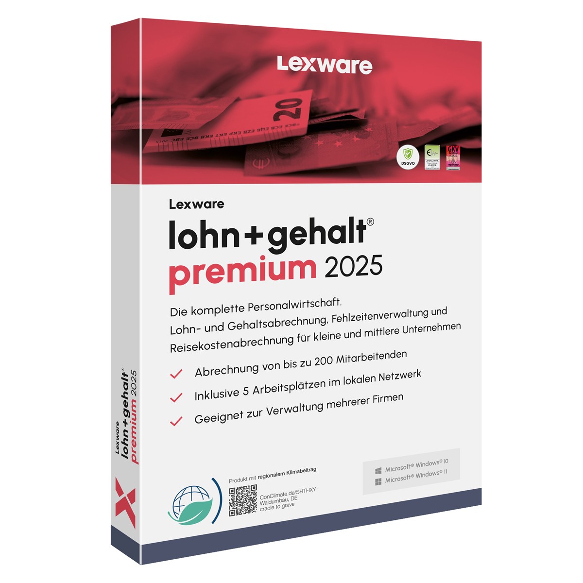 Lexware lohn+gehalt premium 2025 Jahresversion (365-Tage)