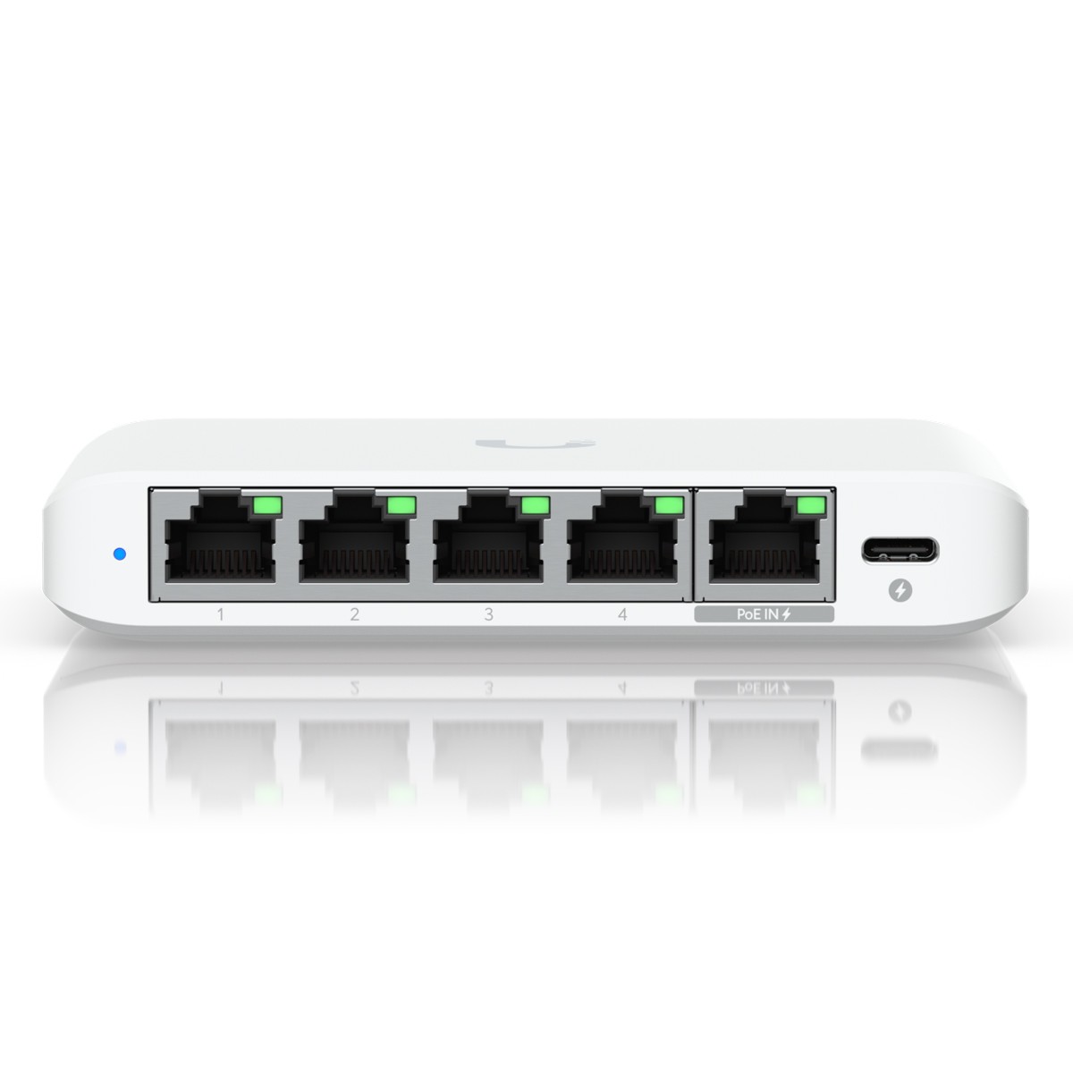 Ubiquiti Flex Mini 2.5G Managed Switch 4x 2.5G Ethernet, 1x 2.5GbE PoE+ (zur Stromversorgung)