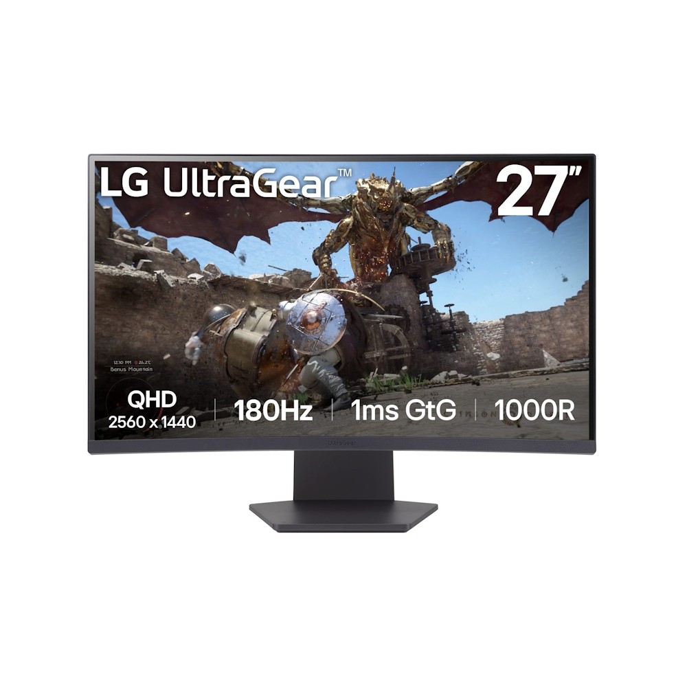 LG UltraGear 27GS60QX-B Gaming Monitor - QHD, 180 Hz, 1ms GtG