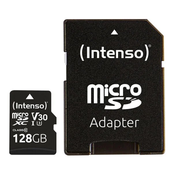 Intenso 128GB MicroSDXC Speicherkarte Professional [inkl. SD Adapter]