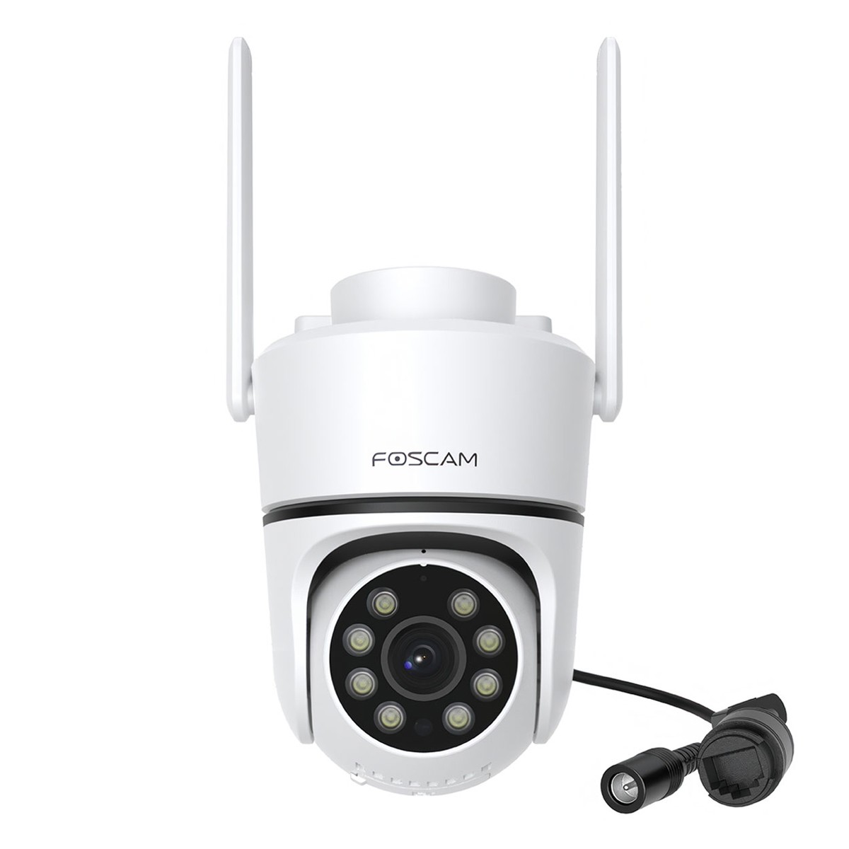 Foscam PD5 WLAN Überwachungskamera Weiß 8MP (3840x2160), PoE, IP66 Wetterfest, Personen- und Fahrzeugerkennung