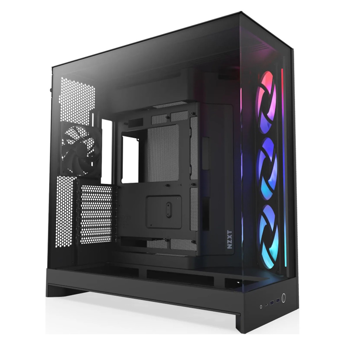 NZXT H9 FLOW RGB (2025) schwarz | PC-Gehäuse