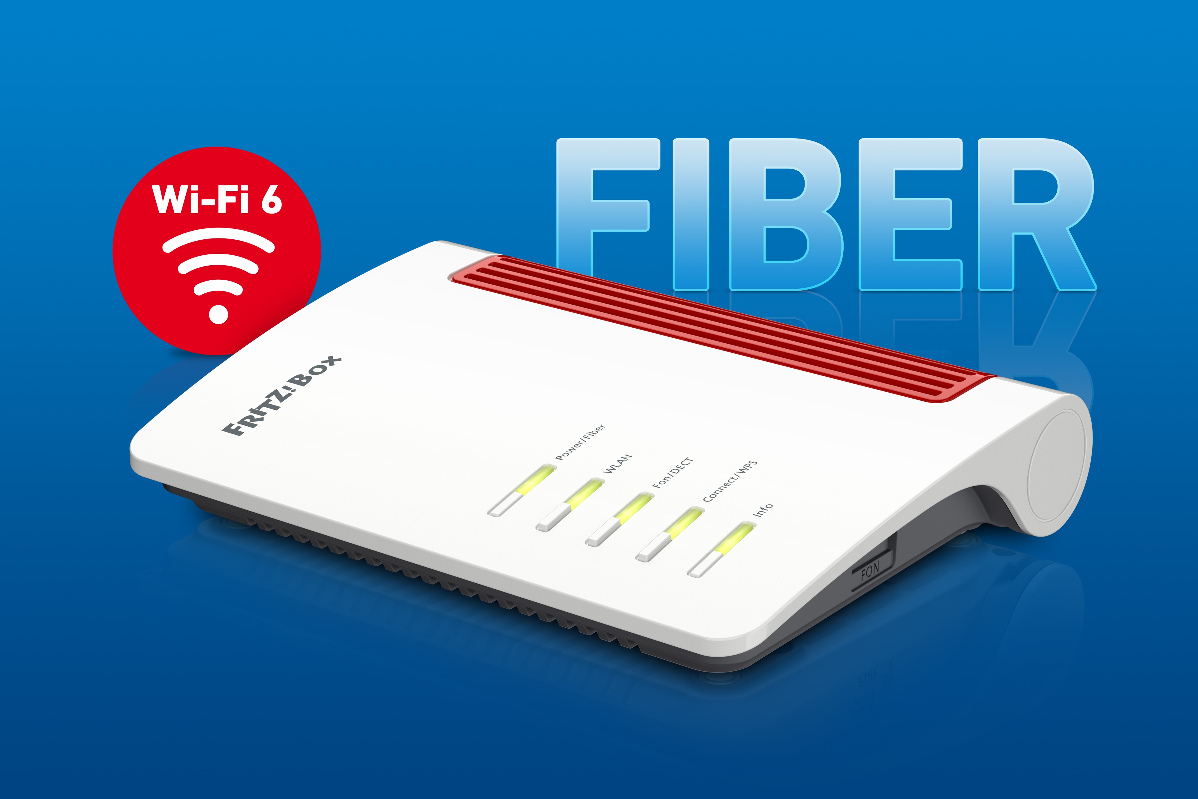 FRITZ!Box 5530 Fiber | Router für einen Glasfaseranschluss (Glasfasermodem mit 2x2 Wi-Fi 6)