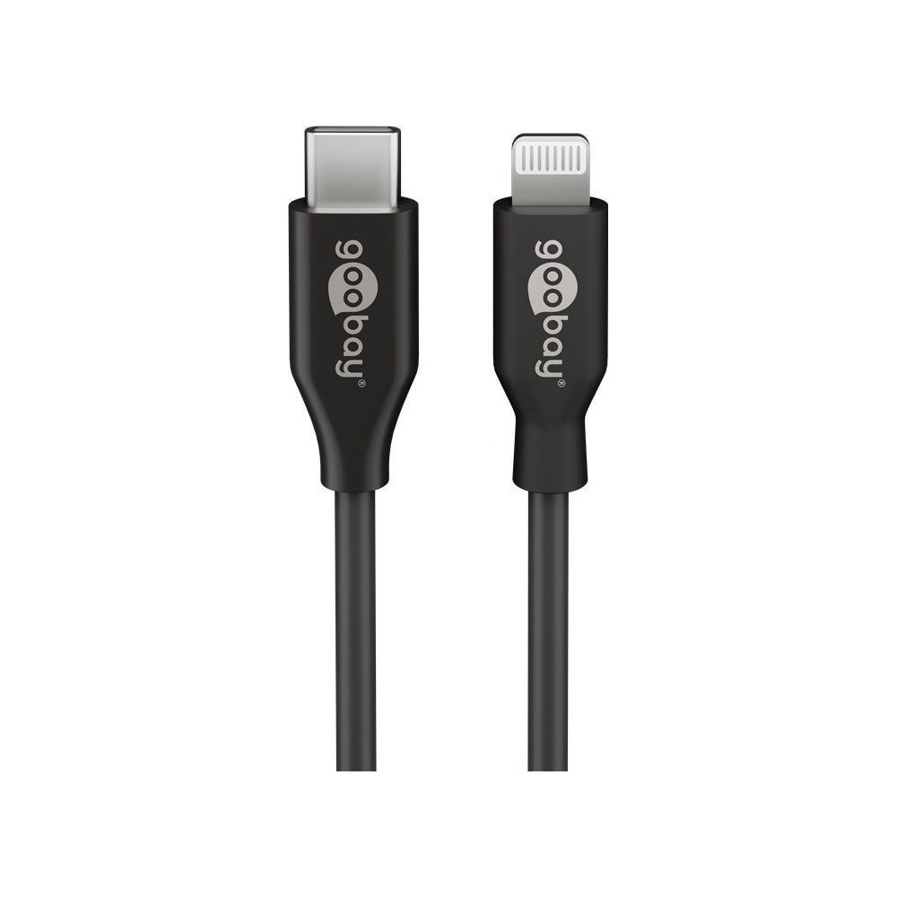 Goobay Lightning - USB-C Kabel, 1,0 m, schwarz
