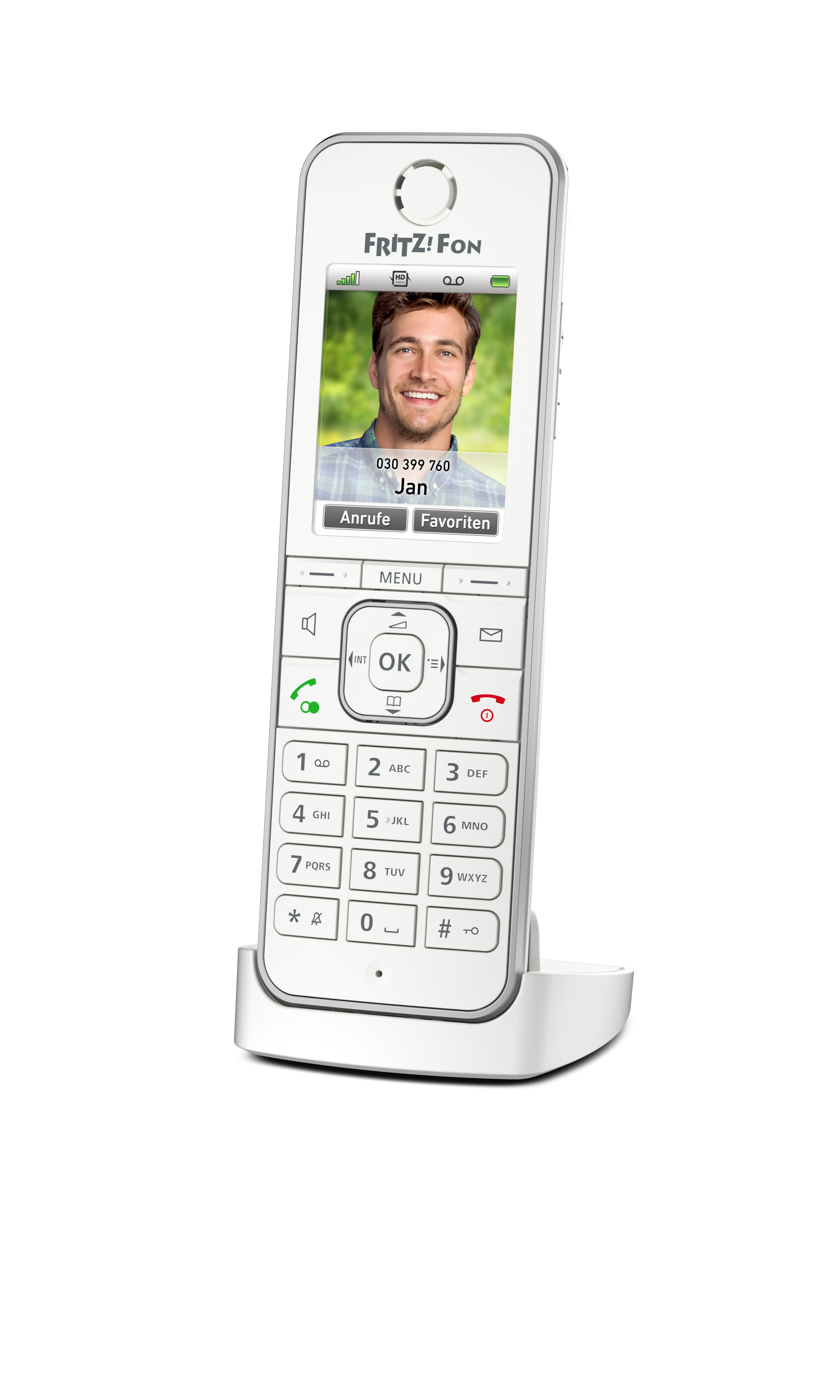FRITZ!Fon C6 DECT-Komforttelefon (hochwertiges Farbdisplay, HD-Telefonie)