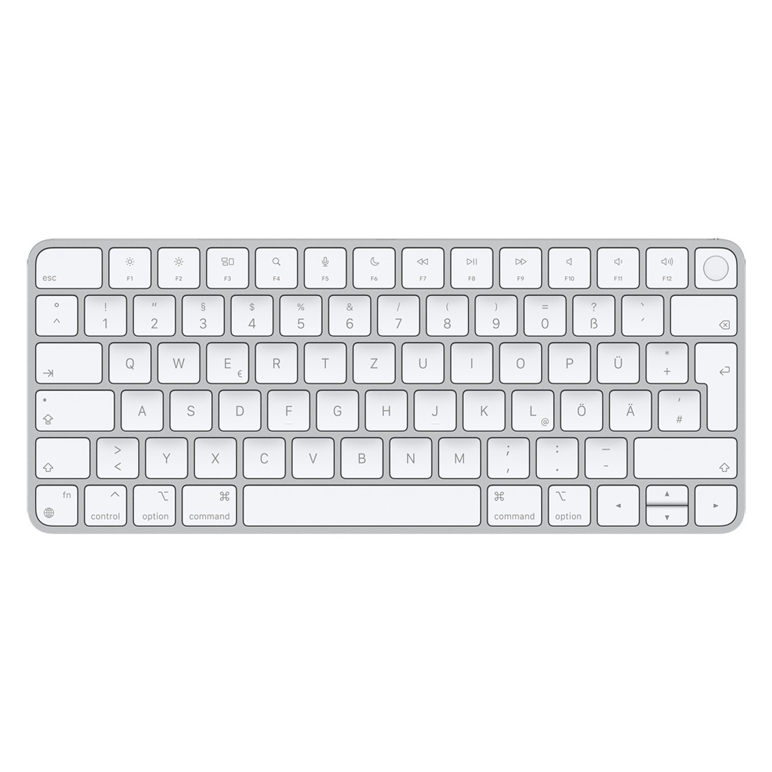 Apple Magic Keyboard weiß mit Touch ID weiße Tasten, ohne Ziffernblock