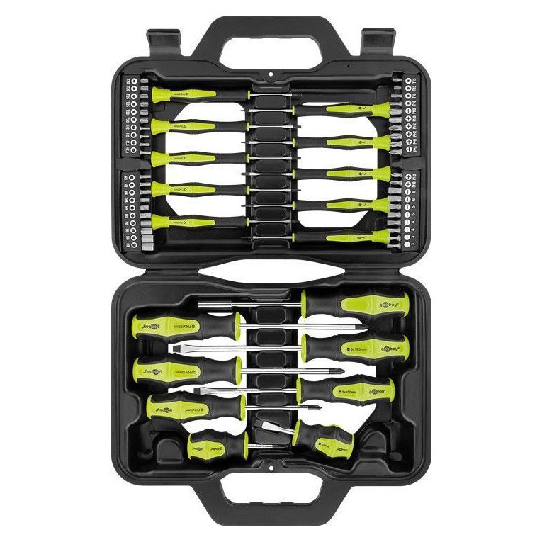 Goobay 58 tlg. PC Schraubendreher-Set mit Koffer