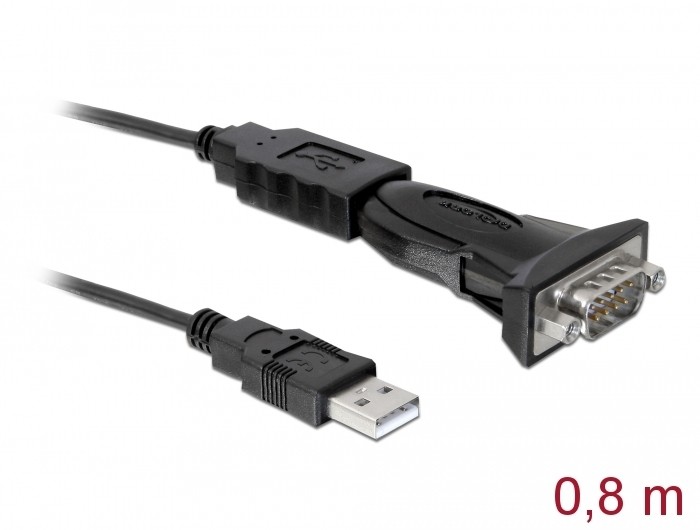 DeLock USB2.0 to Serial Adapter, 0,8m