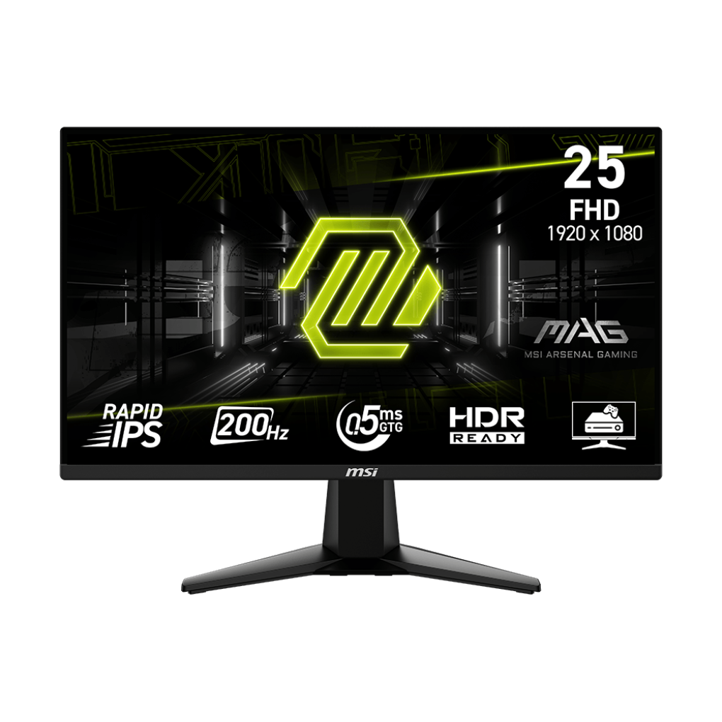 MSI MSI MAG 255FDE E20 Gaming Monitor - 200 Hz, 0,5ms GtG Rapid IPS PANEL