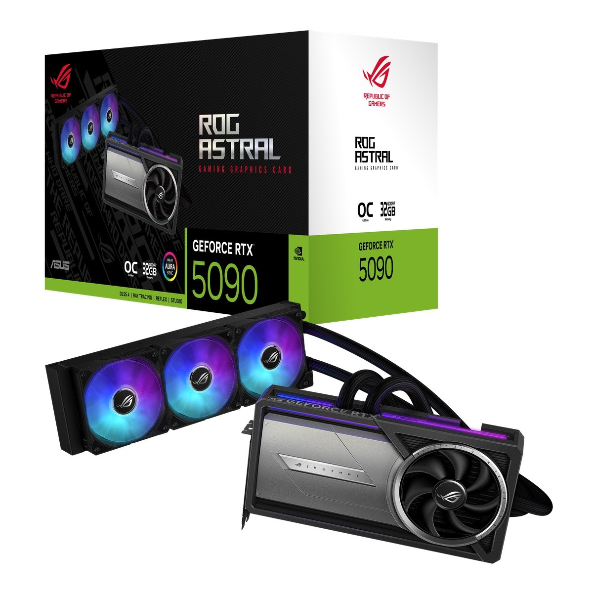 ASUS ROG Astral LC GeForce RTX 5090 OC - 32GB GDDR7, 2x HDMI, 3x DP