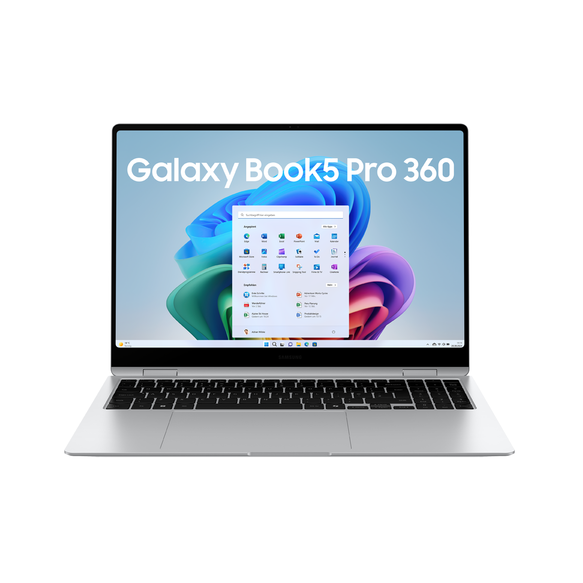 SAMSUNG Galaxy Book5 Pro 360 16 Zoll Intel Core Ultra 7 258V 32GB 1000GB W11 Platinum Silver