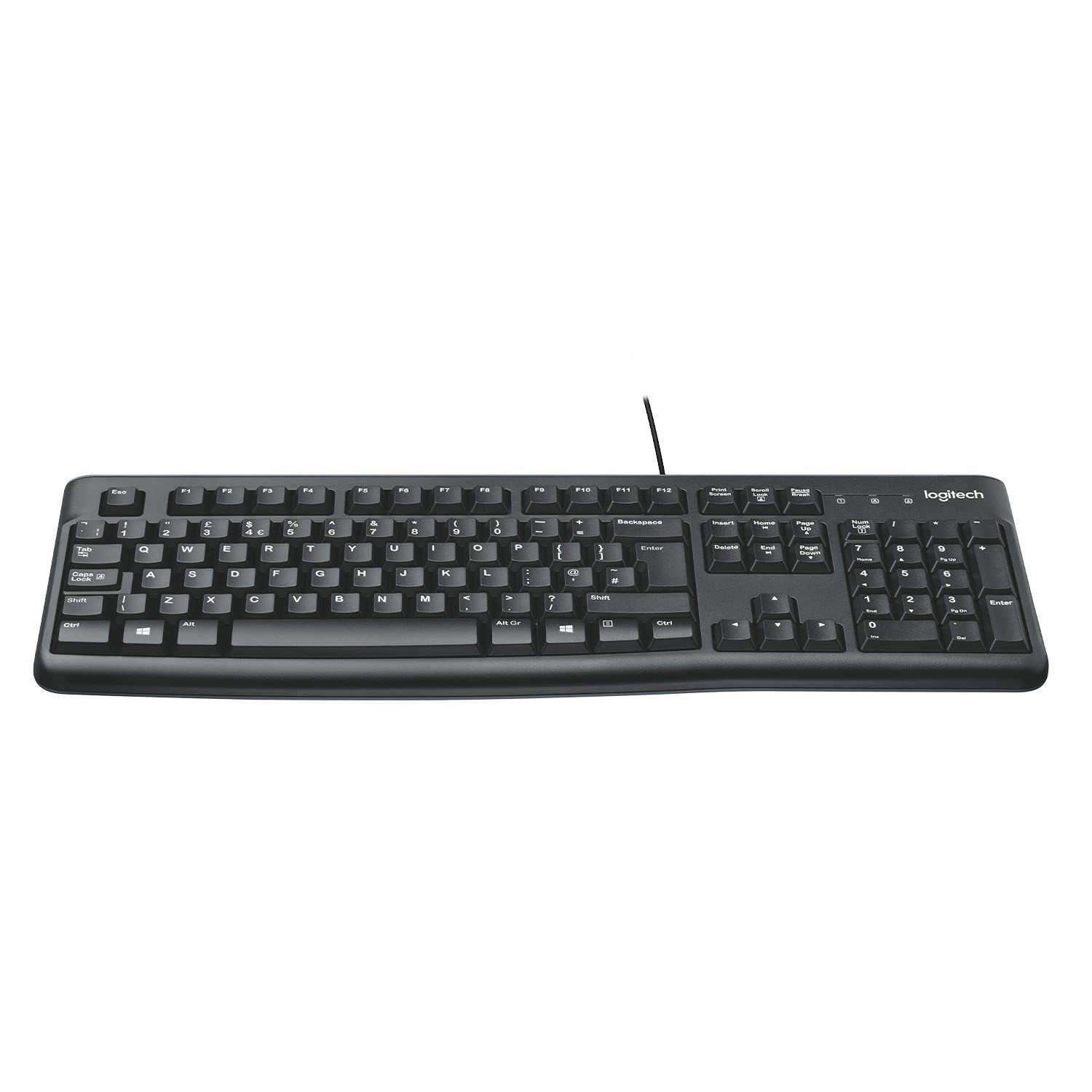 Logitech K120 - Tastatur US-Layout kabelgebunden, schwarz