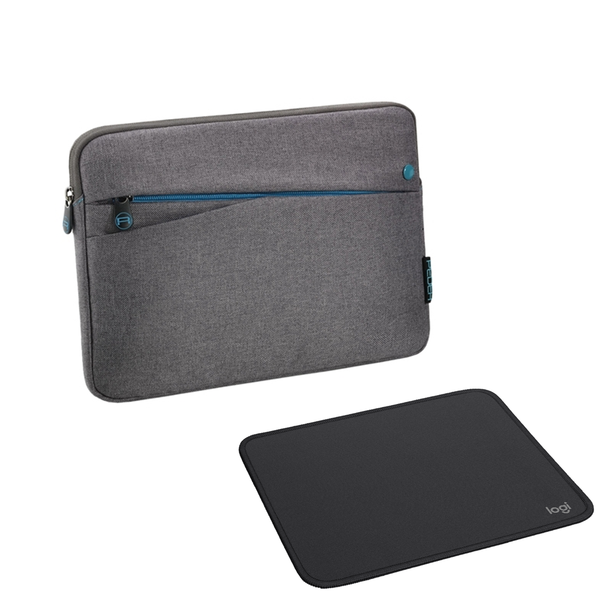 Pedea "Fashion" 12,9", grau + Logitech Maus Pad Studio Series [bis 32,8cm]