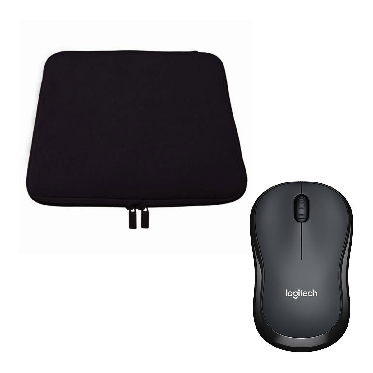 Pedea Sleeve "Trend" 17,3" + Logitech M220 Silent, kabellos bis 43,9 cm