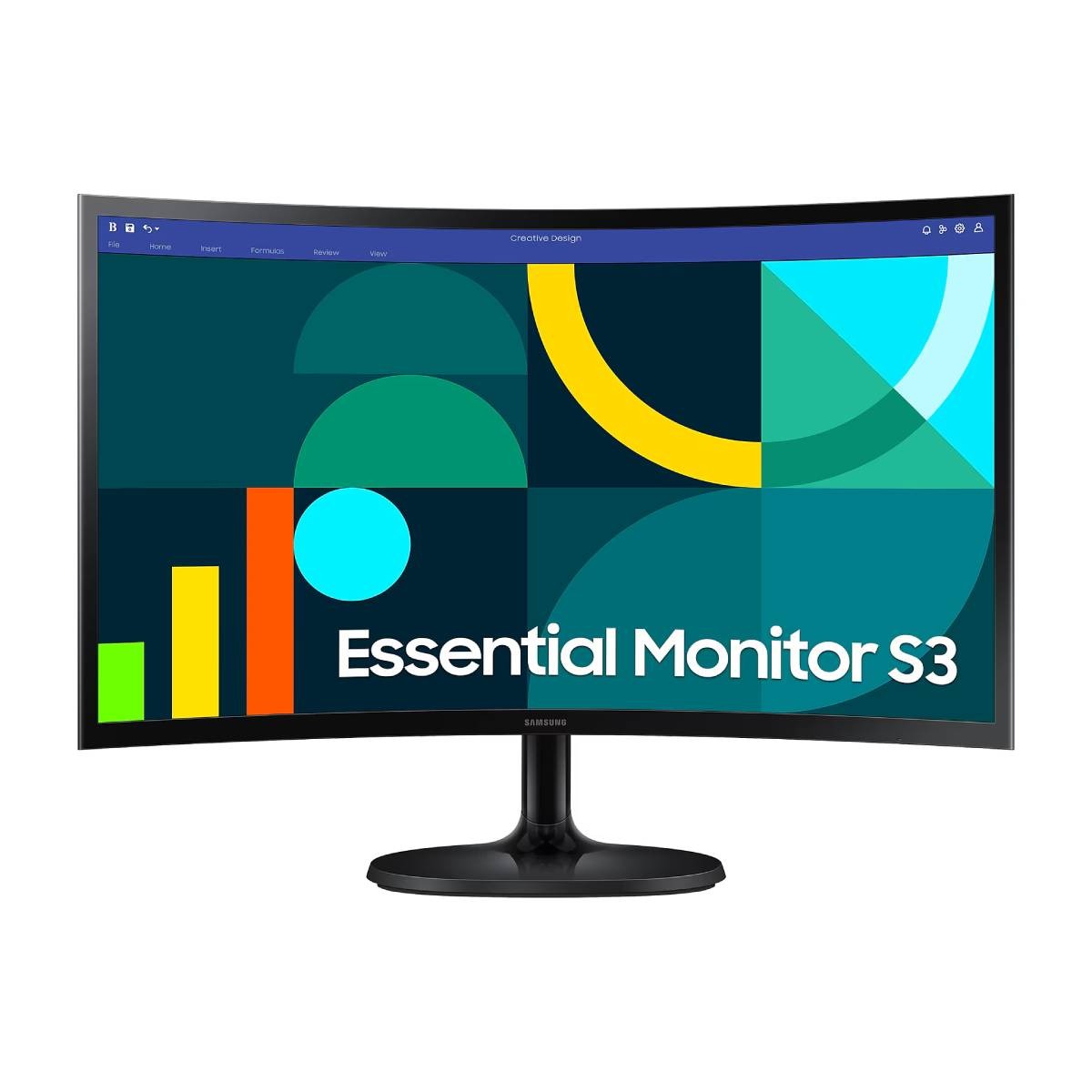 Samsung S24D364GAU Curved Monitor - VA, Full HD, 100 Hz, HDMI