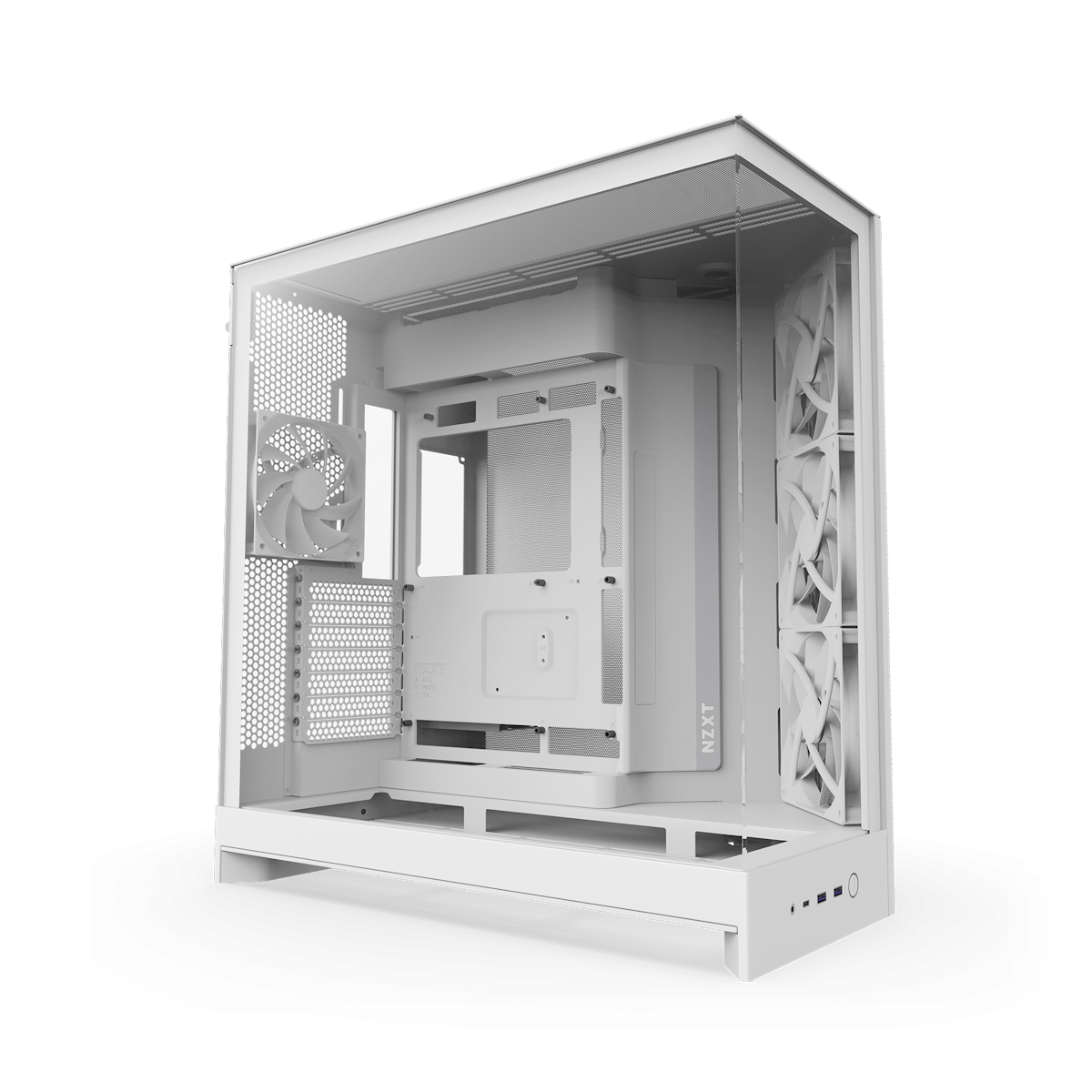 NZXT H9 FLOW (2025) weiß | PC-Gehäuse